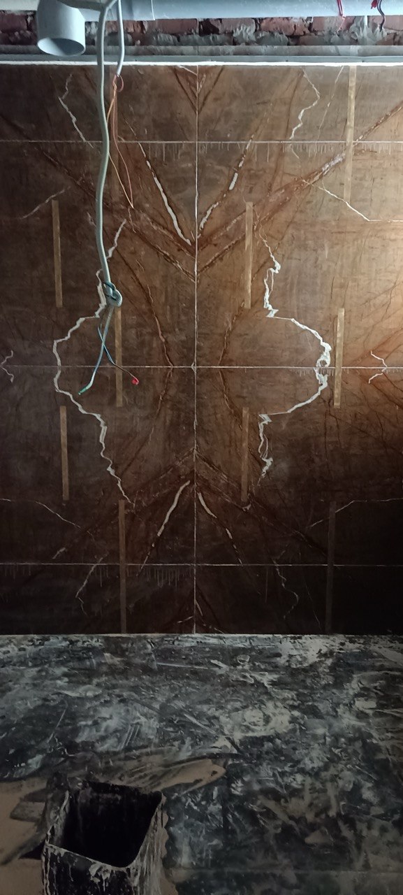 Italian marble slab fitting and floor levelling in Shanti Niketan New Delhi