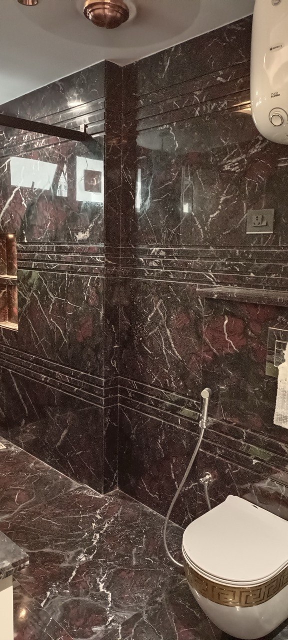 Architectural marble slab fitting in luxury residence in Sunder Nagar New Delhi