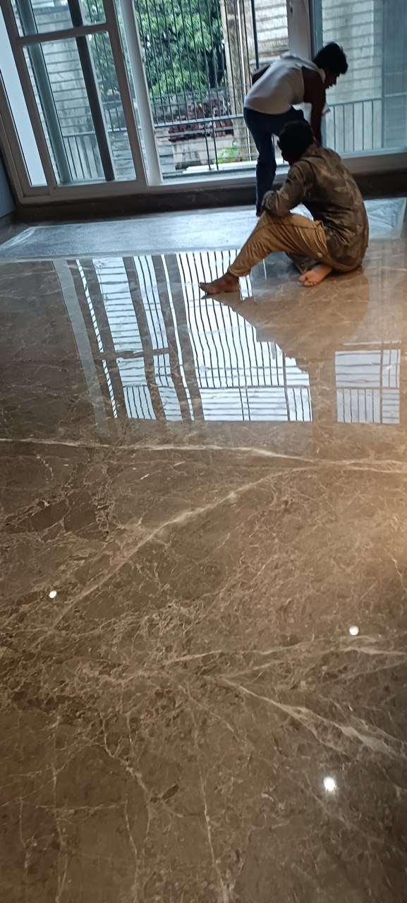 Mirror finish Italian marble polishing in Shanti Niketan, New Delhi